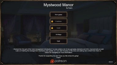 Mystwood Manor - Version 1.1.0 Hotfix